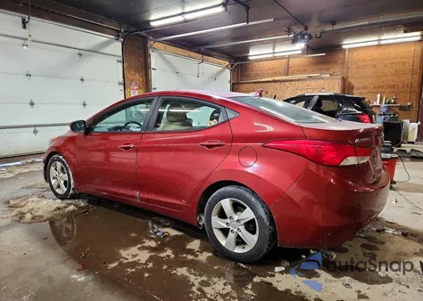 2012 Hyundai Elantra Gls from USA, damaged, VIN KMHDH4AE6CU221154